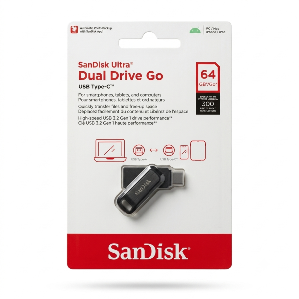 فلاشة SanDisk USB Type-C 64GB