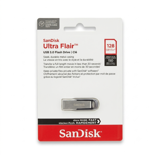 فلاشة SanDisk Ultra Flair 128GB