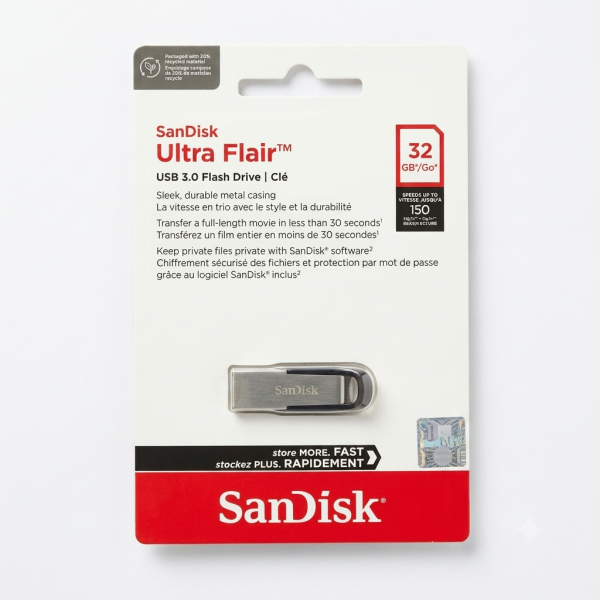 فلاشة SanDisk Ultra Flair 32GB