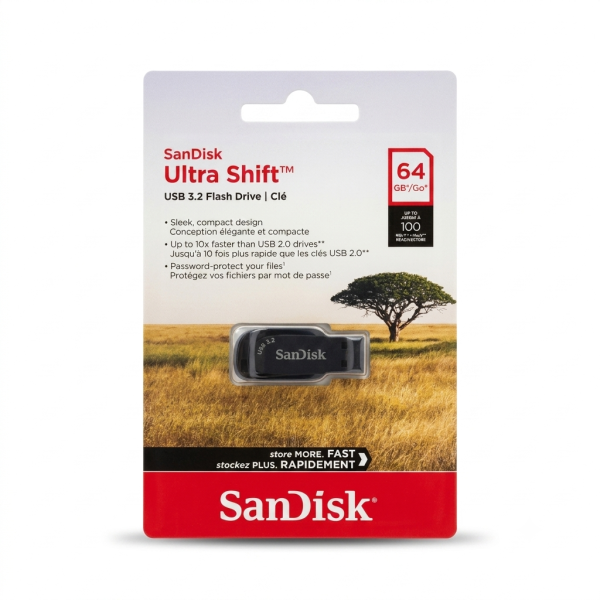 فلاشة SanDisk Ultra Shift 64GB