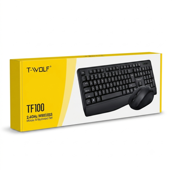 طقم كيبورد وماوس T-WOLF TF100