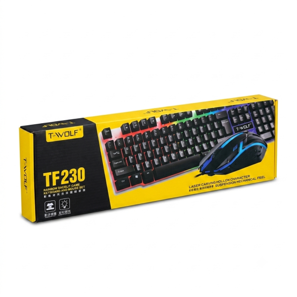 طقم كيبورد وماوس T-WOLF TF230